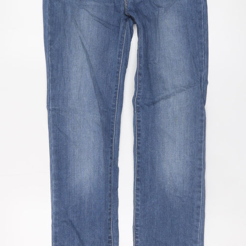 Levi's Women's Blue Straight Leg Stretch Denim Jeans Size 10 Regular