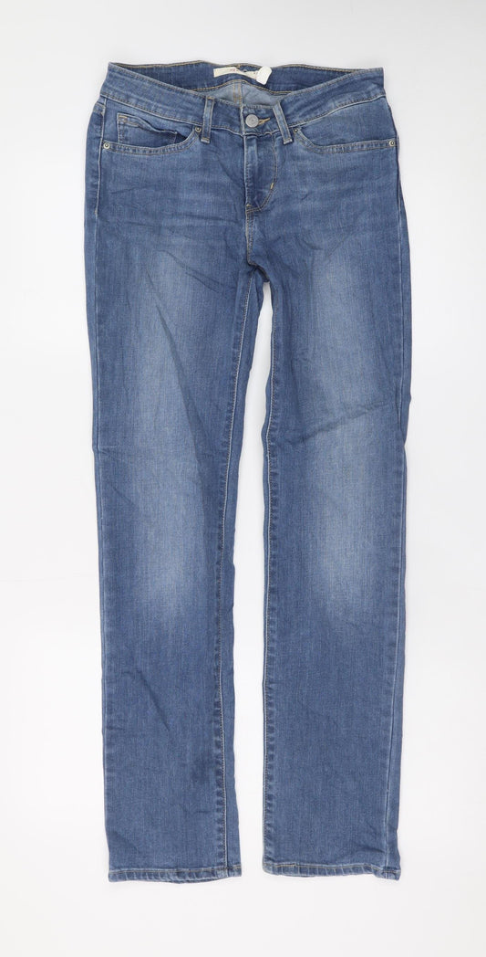 Levi's Women's Blue Straight Leg Stretch Denim Jeans Size 10 Regular