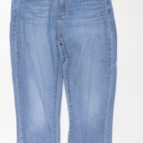 Levi Strauss Women’s Blue Cropped Regular Fit Denim Jeans Size 4