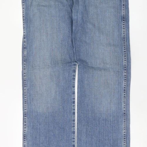 Wrangler Men's Blue Bootcut Denim Jeans W33 L32