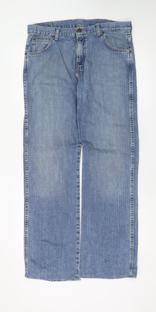 Wrangler Men's Blue Bootcut Denim Jeans W33 L32