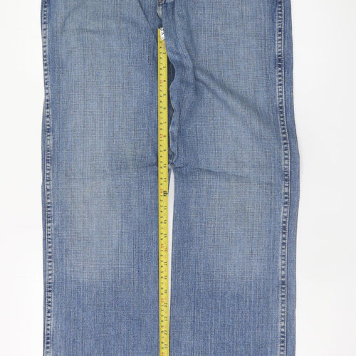 Wrangler Men's Blue Bootcut Denim Jeans W33 L32