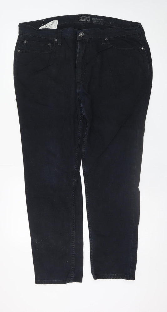 Levi Strauss Men's Black Skinny Jeans W38 L30 Stretch Denim