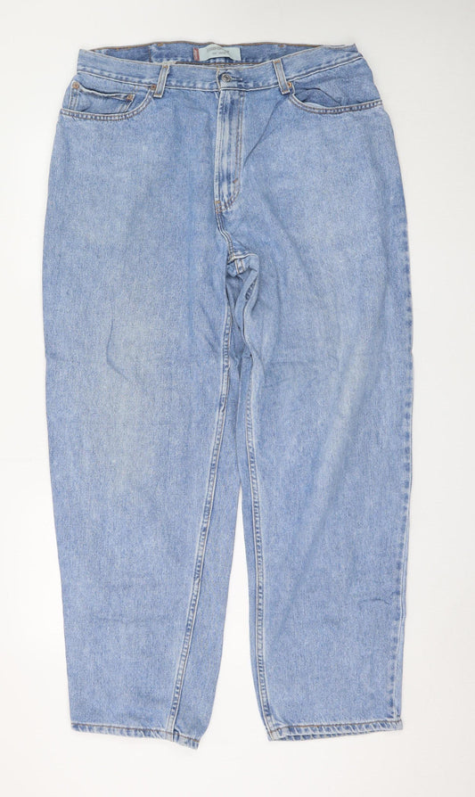 Levi's Men's Blue 560 Comfort Fit Straight Denim Jeans W38 L34