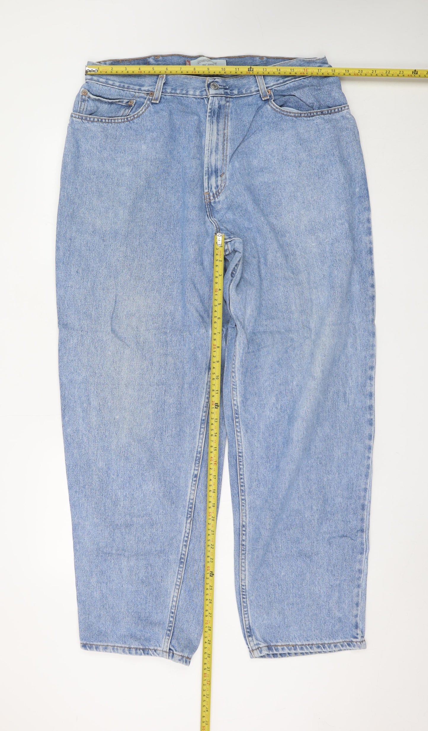 Levi's Men's Blue 560 Comfort Fit Straight Denim Jeans W38 L34
