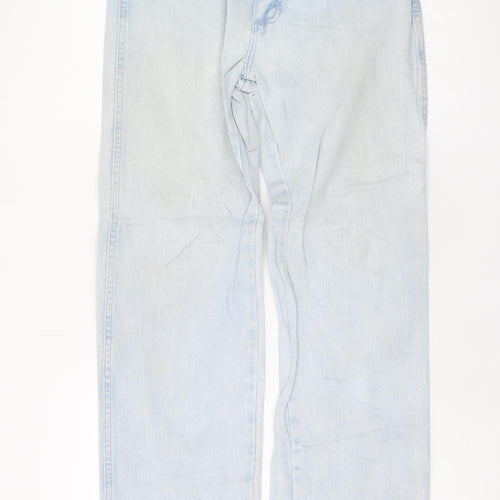 Wrangler Womens Blue 12 Straight Leg Light Wash Jeans
