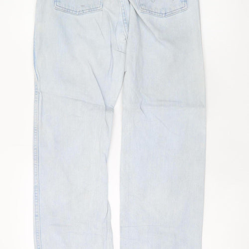 Wrangler Womens Blue 12 Straight Leg Light Wash Jeans