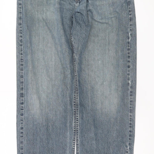 Wrangler Originals Men's Blue Loose Straight 36x34 Denim Jeans