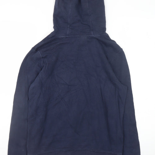 Nike Teens Blue Pullover Hoodie M Fleece Logo Sportswear