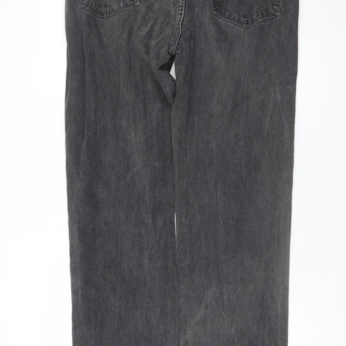 Wrangler Mens Black Regular Fit Straight Leg Jeans Size 36x34