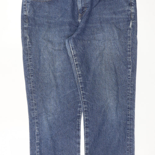 Calvin Klein Womens Blue Size 12 Cropped Cuffed Denim Jeans