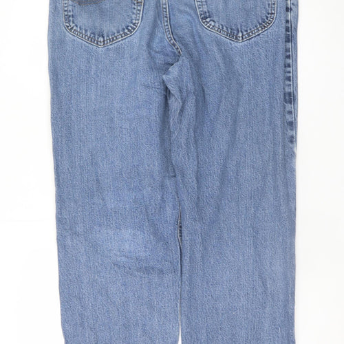 Lee Women Blue Regular Fit Straight Jeans Size 14 100% Cotton