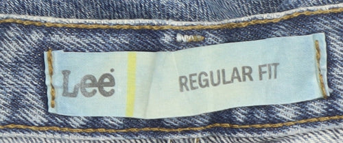 Lee Women Blue Regular Fit Straight Jeans Size 14 100% Cotton