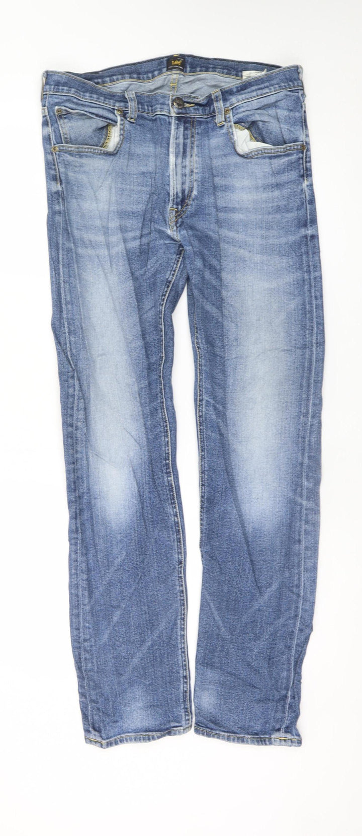 Lee Men's Blue Luke Straight Fit Denim Jeans W34 L32