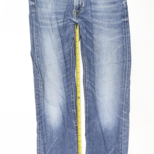 Lee Men's Blue Luke Straight Fit Denim Jeans W34 L32