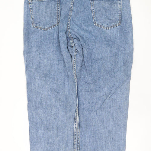 Wrangler Men's Blue 40x29 Relaxed Fit Straight Denim Jeans