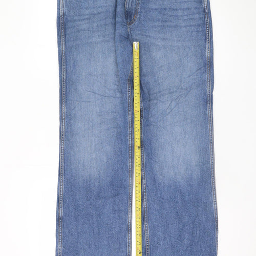 Wrangler Men's Blue Bootcut Denim Jeans W33 L30 Regular Fit
