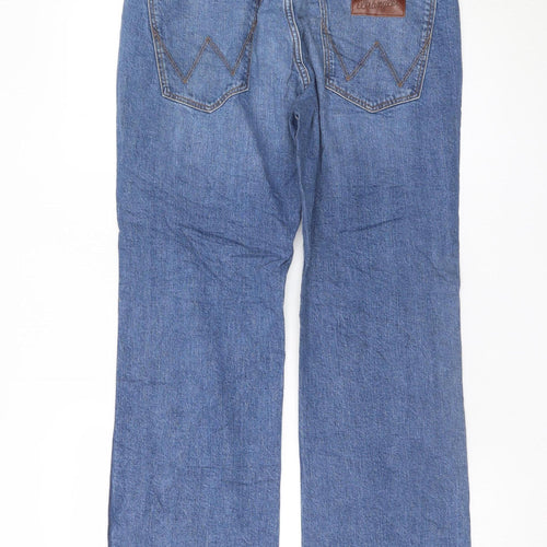 Wrangler Men's Blue Bootcut Denim Jeans W33 L30 Regular Fit