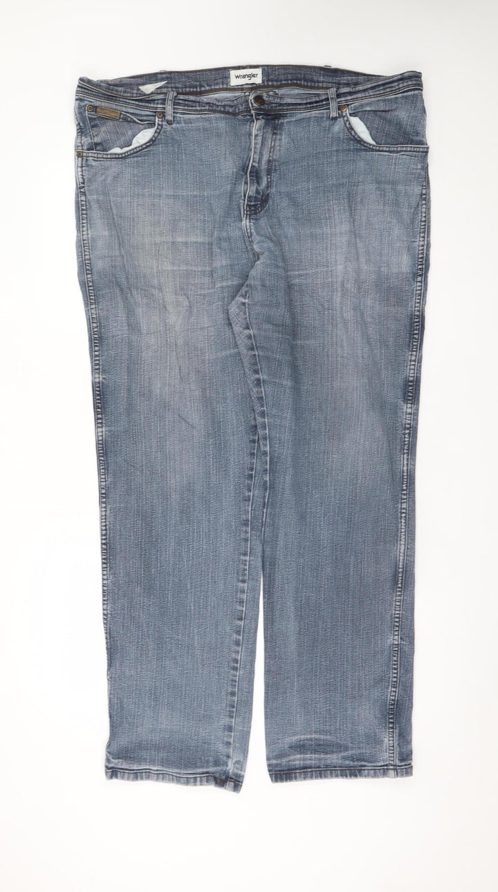 Wrangler Men's Blue Regular Fit Texas Straight Jeans W42 L32