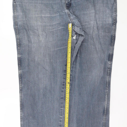 Wrangler Men's Blue Regular Fit Texas Straight Jeans W42 L32