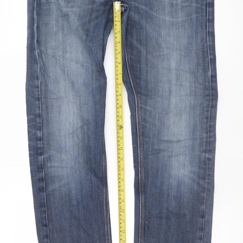 Lee Men’s Blue Daren Straight Leg Regular Fit Denim Jeans W33 L36
