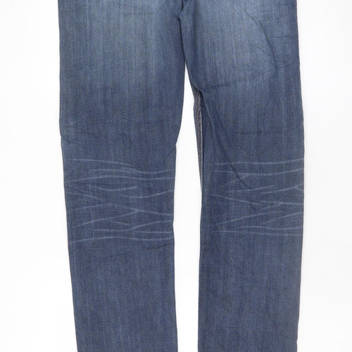 Lee Men’s Blue Daren Straight Leg Regular Fit Denim Jeans W33 L36