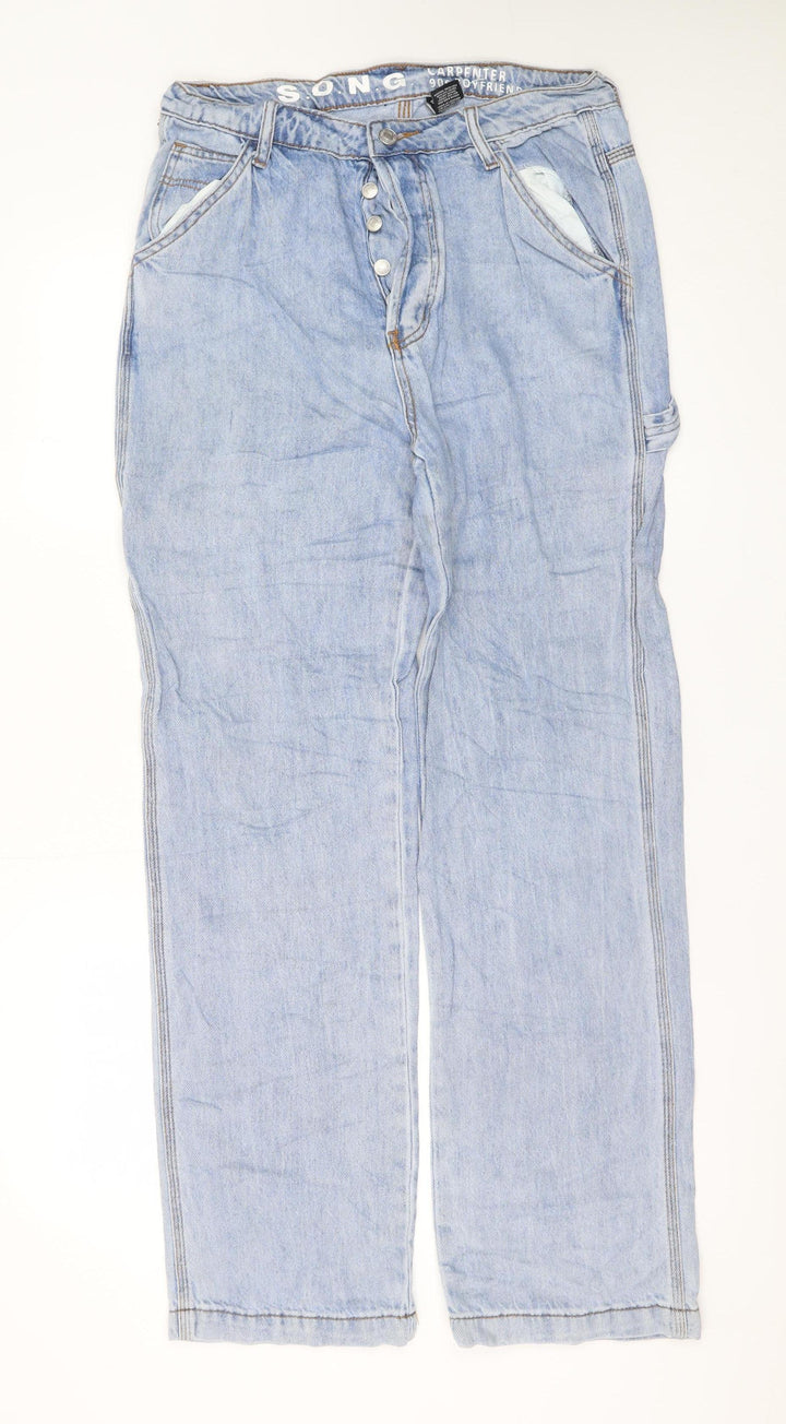 S.O.N.G Men's Blue 28 Straight Leg Denim Jeans