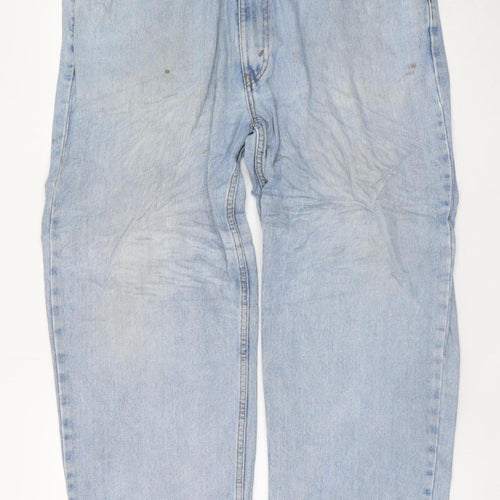 Levi's Women's Blue 16 Plus Straight Fit Mid Rise Jeans