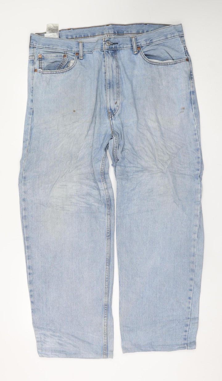 Levi's Women's Blue 16 Plus Straight Fit Mid Rise Jeans