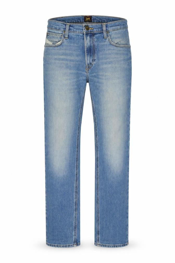 Lee Men's Blue Daren Zip Fly Straight Denim Jeans W32 L34