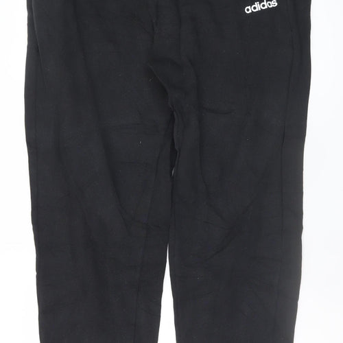Adidas Men's Black XL Jogger Trousers Cotton Blend Fleece