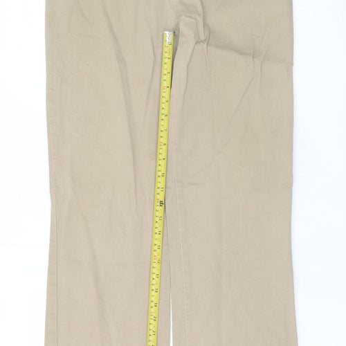 Lee Men's Beige Chino Trousers M Regular Fit Stretch Cotton