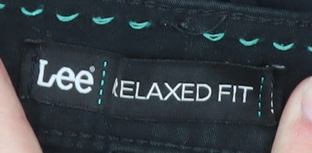 Lee Relaxed Fit Black Straight Jeans Men’s Size 16