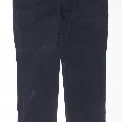 Lee Men's Black Tailored Chino Slim Straight Leg Trousers Size M