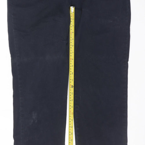 Lee Men's Black Tailored Chino Slim Straight Leg Trousers Size M