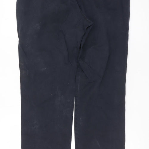 Lee Men's Black Tailored Chino Slim Straight Leg Trousers Size M