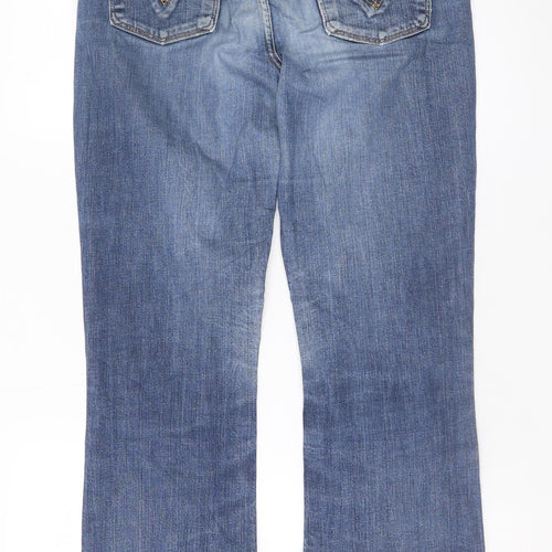 Levi's Women's Blue Bootcut Jeans Size 14 Regular Stretch Denim