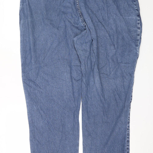 Lee Womens Blue Plus Size 22 Straight Leg Stretch Denim Jeans