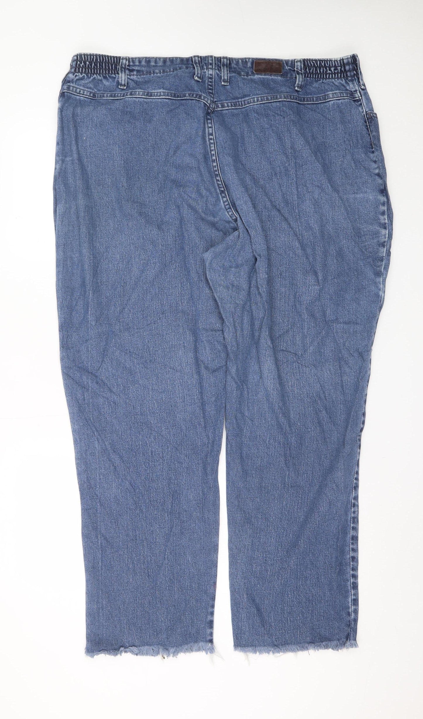 Lee Womens Blue Plus Size 22 Straight Leg Stretch Denim Jeans