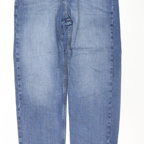 Wrangler Men's Blue 34x34 Relaxed Straight Denim Jeans