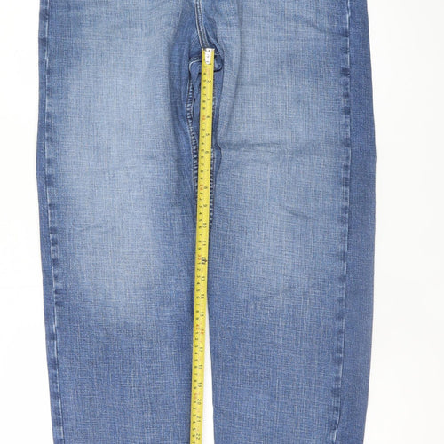 Wrangler Men's Blue 34x34 Relaxed Straight Denim Jeans