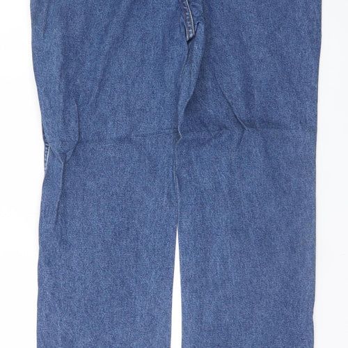 Wrangler Men's Blue Straight Leg Jeans 40x34 Regular Fit Denim