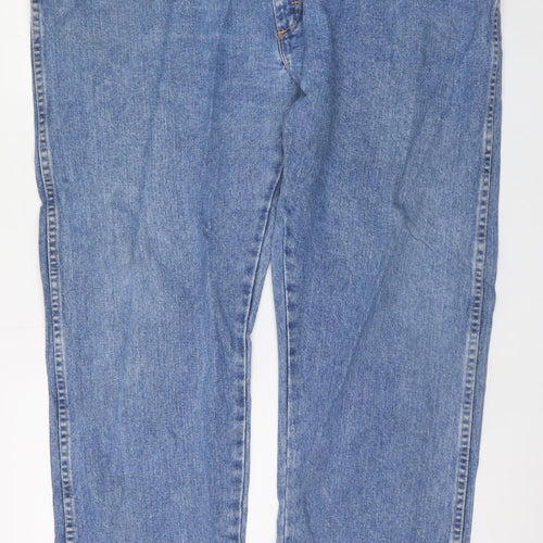 Wrangler Men's Blue 44x32 Straight Leg Denim Jeans Vintage USA Made