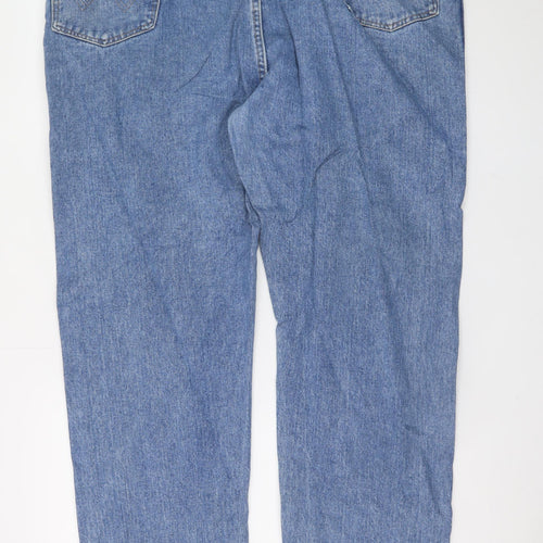 Wrangler Men's Blue 44x32 Straight Leg Denim Jeans Vintage USA Made