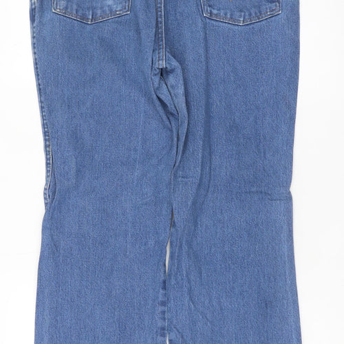 Wrangler Men's Blue Denim Straight Jeans 35x30 Regular Fit