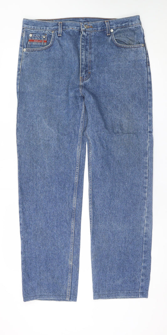 Diesel Mens Blue Straight Classic Fit Denim Jeans Size 35L