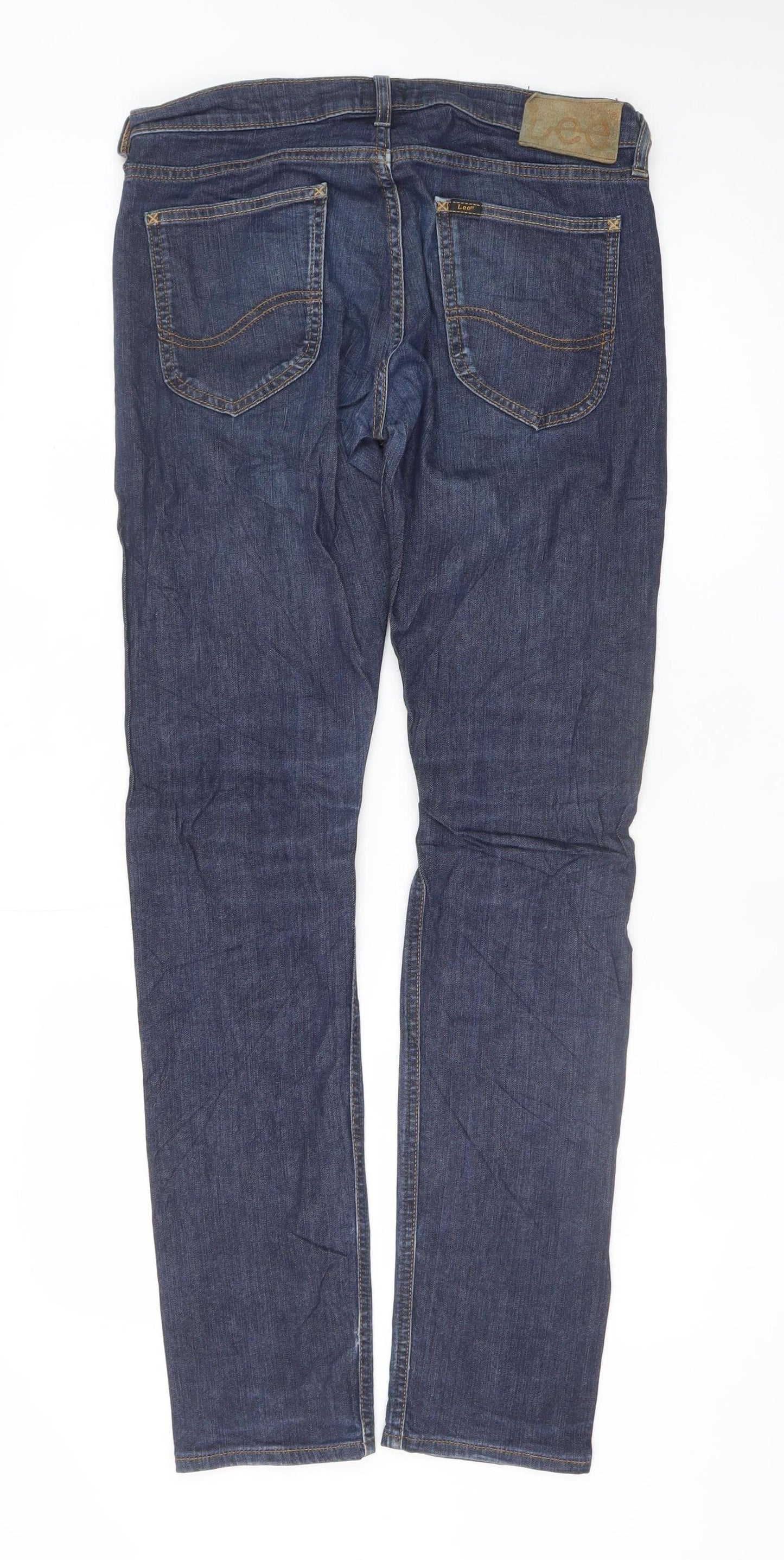 Lee Men's Blue Luke Slim Straight Fit Jeans W30 L32