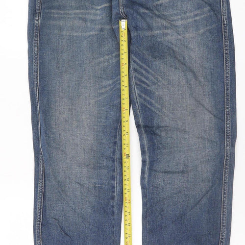 Wrangler Men's Blue Regular Fit Straight Leg Denim Jeans 34x34