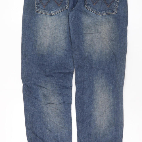 Wrangler Men's Blue Regular Fit Straight Leg Denim Jeans 34x34