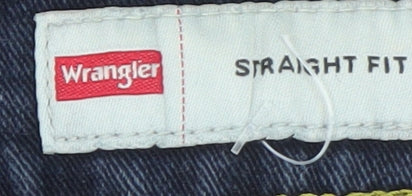 Wrangler Men's Blue Straight Fit Denim Jeans 34W 30L Regular